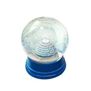 OEM热卖树脂礼品纪念品微型雪球玻璃雪球不倒翁