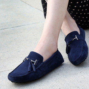 Zapatos Casuales de Primavera para Hombre, de Gamuza y Cuero, Zapatillas Clásicas, Calzado Cómodo, Zapatos de Vestir, Talla Grande, Planos - Product Image 1