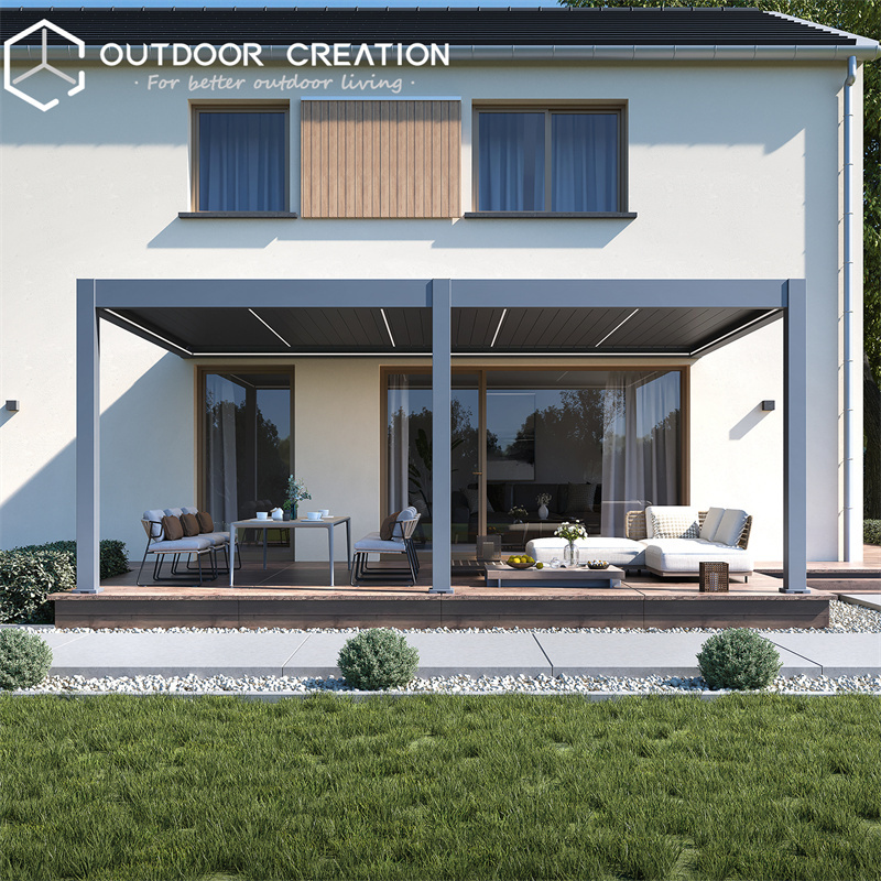 Outdoor Modern Windproof Sunshade Waterproof Fixed