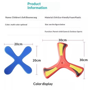 <span class=keywords><strong>Boomerang</strong></span> souple en EVA pour enfants, disque volant d'extérieur, jouet interactif parent-enfant pour la plage et la pelouse, pour garçons et filles - Product Image 3