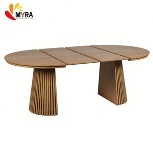 <span class=keywords><strong>Mesa</strong></span> de <span class=keywords><strong>Comedor</strong></span> <span class=keywords><strong>Extensible</strong></span> Moderna Ovalada de MDF para 6, 8, 10 o <span class=keywords><strong>12</strong></span> <span class=keywords><strong>Personas</strong></span>, Diseño Nórdico Minimalista - Product Image 6