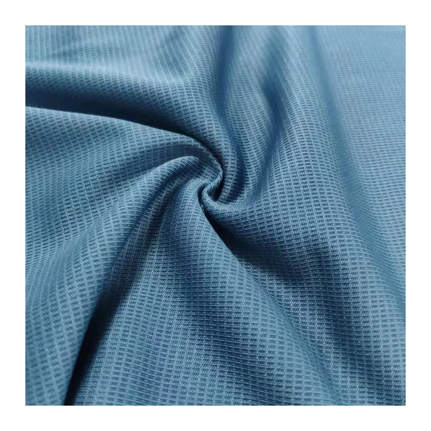 wholesale clothing sportswear fabric 100% polyester interlock knitted fabric