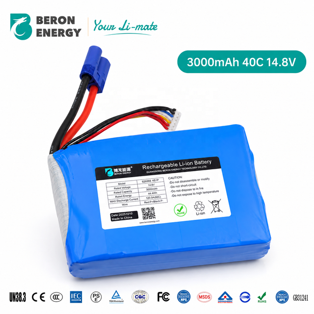 OEM ODM 14.8V 3000mAh 40C High Rate Lithium Battery Pack Rechargeable Li-ion Battery for Portable Car Jump Starter