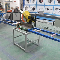 Scie à profil manuelle de haute précision avec table rotative pour la découpe à 45 et 90 degrés en aluminium