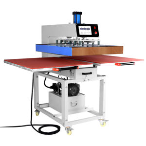 محطة ضغط هيدروليكية مزدوجة من Guangdong آلية لطباعة القمصان آلة ضغط الحرارة لوحة الاستخدام - Product Image 3