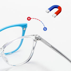 2025最も人気のある猫目TR90クリップ付き光学メガネフレーム6-in-1眼鏡複数レンズオプションとバッグ卸売 - Product Image 2