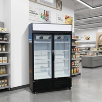 Équipement de réfrigération commerciale haute capacité, réfrigérateur vertical pour boissons