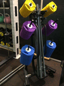 Conjunto de 20 Soportes para Equipo de Gimnasio con Ruedas, Solución de Almacenamiento Móvil Compacta, Soporte para Pesas y Sentadillas - Product Image 2