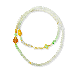 Collar de Jadeíta Birmana Natural de Grado <span class=keywords><strong>A</strong></span>, Collar de Cuentas de Jade de Alta Calidad para Mujer, Joyerí<span class=keywords><strong>a</strong></span> de Jadeíta Birmana con Certificado - Product Image 1