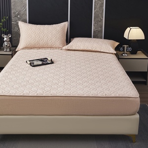 Set Sprei Katun Linen Poliester 300tc dengan Sarung Bantal 3 Buah untuk Tidur yang Lembut, Bernapas, dan Alami - Product Image 2