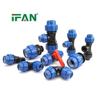 Raccord de compression agricole IFAN 20-110MM en PP, égal, PN16 PN20 PN25, pour tuyau HDPE, vanne d'eau, raccord PP