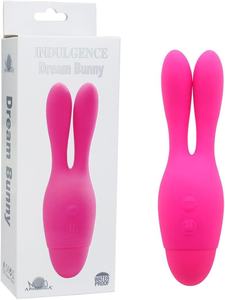 Vibromasseur Aphrodisia Rabbit à double moteur, en silicone, étanche, 10 fonctions, multi-vitesses, faible bruit, masseur clitoridien et point G, fonctionne sur piles - Product Image 2