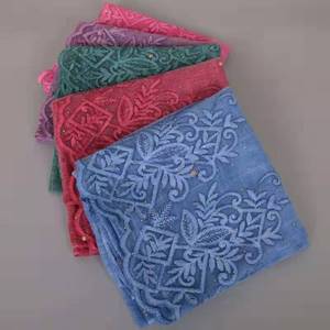 Caliente vender moda árabe encaje <span class=keywords><strong>pañuelo</strong></span> hijab mujeres color sólido Malasia musulmán hijab - Product Image 2