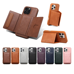 Licicase เคสกระเป๋าสตางค์แม่เหล็กมีช่องใส่บัตรหลายช่องสำหรับ iPhone 13 13 Pro 13 Pro Max พับได้ฝาพับตั้งได้ - Product Image 1