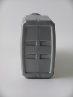Bouteille en plastique pour huile moteur avec fenêtre de visualisation, bouchon inviolable, zone d'étiquetage plate, impression personnalisée, HDPE, OEM