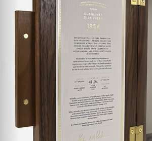 Caja de Exhibición de Whisky y Vino de MDF de Lujo Hecha a Mano y Personalizada, Diseño Incrustado, Acabado Marrón Mate de Alta Gama, Rectangular, de Doble Puerta - Product Image 2