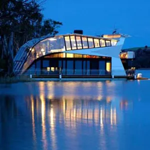 Tumbona flotante moderna con forma de perla para Hotel, casa flotante, casa, barco, plataforma flotante de ocio