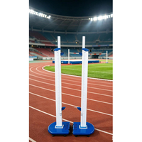 Support de saut en hauteur de compétition mobile et réglable en hauteur avec base lestée pour équipement sportif scolaire haut de gamme