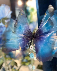 2025 vente chaude géant papillon <span class=keywords><strong>fleurs</strong></span> avec Eva/papier/organza matériel pour fenêtre décor mariage fête Floral ensemble - Product Image 2