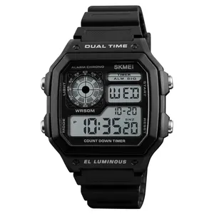 Lieferanten Großhandel SKMEI 1299 Outdoor Ultrauhr wasserdicht minimalistisch Sport Herren Armband schlanke Uhr Digital