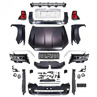 Kit de lifting pour Toyota Prado LC150 2010-2017, mise à niveau vers le style 2018, kit carrosserie, phares LED, feux arrière, calandre avant, pare-chocs, ensemble complet
