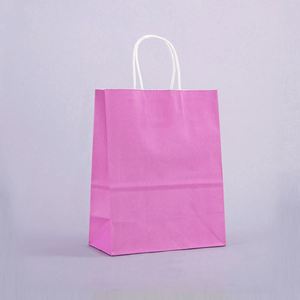 Customized Size Logo Printing Eco-friendly Foldable Kraft <b>Paper</b> Shopping <b>Bag</b> for Promotion and Supermarket Use Recyclable - Product Image 2
