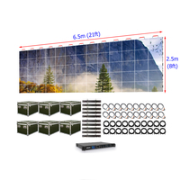 Écran LED d'affichage de scène intérieur P2.5 de 6,5 m x 2,5 m, personnalisable, 21 pi x 8 pi, pour utilisation en ascenseur