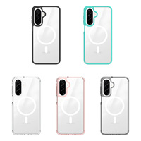 Étui magnétique transparent pour A17 A16 A26, 20 mm d'épaisseur, N52, deux-en-un, protection anti-chute, motif animal tulipe dessin animé