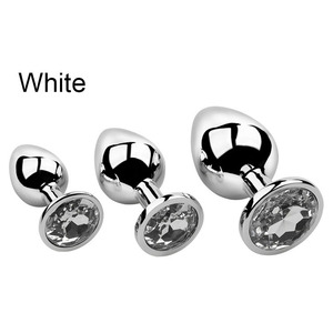 Offre Spéciale argenté métal <span class=keywords><strong>Plug</strong></span> <span class=keywords><strong>Anal</strong></span> avec bijou <span class=keywords><strong>pas</strong></span> <span class=keywords><strong>cher</strong></span> <span class=keywords><strong>Anal</strong></span> Sex Toys dilatateur 3 pièces conception de bijoux de luxe fétiche <span class=keywords><strong>Anal</strong></span> godemichet <span class=keywords><strong>Anal</strong></span> - Product Image 3