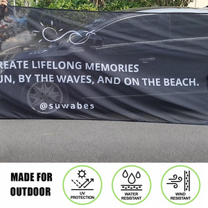 Khuyến Mại Bất kỳ Kích Thước Tùy Chỉnh Lưới Vải Biểu Ngữ PVC Vinyl Quảng Cáo Ngoài Trời In Kỹ Thuật Số Lưới Hàng Rào Biểu Ngữ - Product Image 5