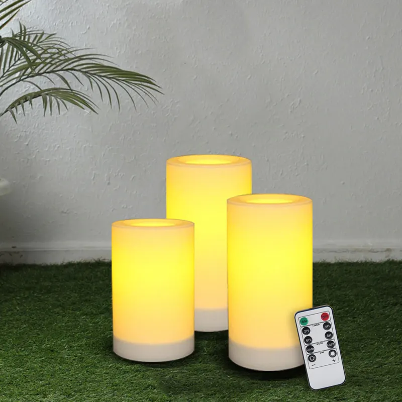 Hanko Battery Candle Light-Led Yellow Flashing Led Candle With Remote Control