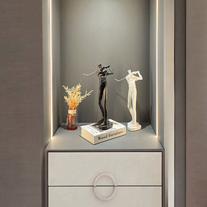 Scultura Astratta Moderna Minimalista in Resina a Forma di Golfista, Ornamento Artistico per <span class=keywords><strong>Arredamento</strong></span> <span class=keywords><strong>Casa</strong></span> e Ufficio - Product Image 5