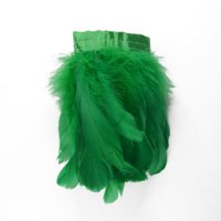 Noir couture tissu ruban plume d'oie frange garniture pour bricolage artisanat vêtements robe Costume chapeau accessoire fête décor à la maison