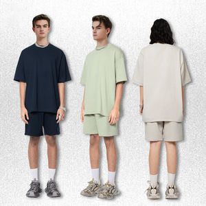 Shorts de sport à séchage rapide SS3271 du fabricant, 280 grammes, mélanges de coton, couleur unie, teinture unie, pour hommes et femmes, service OEM - Product Image 2