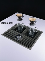Café Main Verser Station Vidange Bassin Bar Café Ustensiles Tasse Rondelle Écologique Réutilisable Simple Style Métal