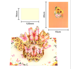 Biglietto di <span class=keywords><strong>auguri</strong></span> 3D Pop-up 3D con fiore personalizzato <span class=keywords><strong>per</strong></span> la festa della mamma - Product Image 2