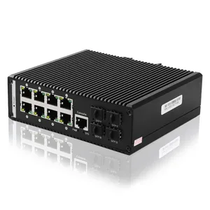 管理8端口poe以太网交换机1000Mbps，带4 SFP上行链路SNMP环网支持