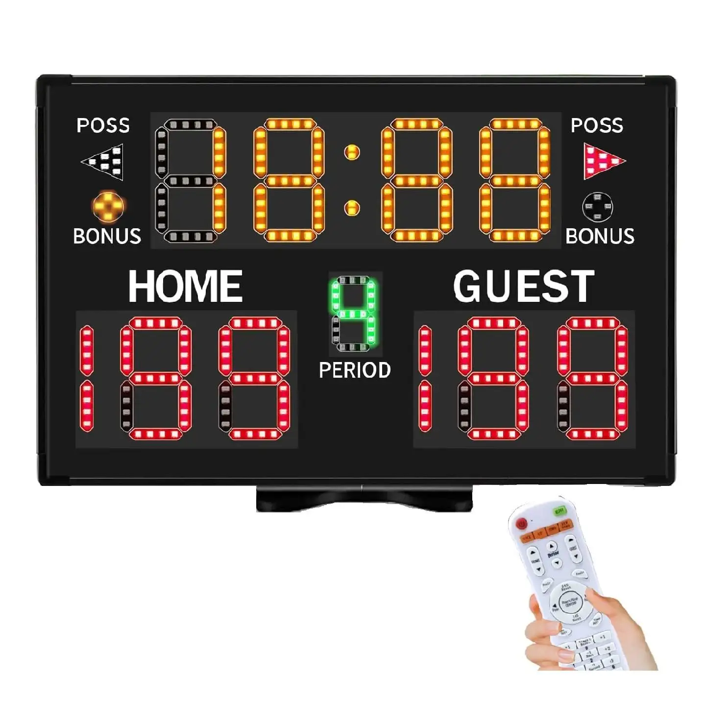 YIZHi papan skor Digital basket permainan dalam ruang luar ruang bola elektronik dengan Remote waktu untuk pertandingan bola voli sepak bola bisbol