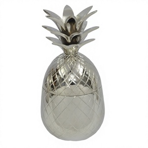 Silver Pineapple Ice Bucket Home Bar Decorative Champagne Bottle <b>Stand</b> Decorative Premium Style Wine Cooler Bucket Gift Ideas - Product Image 1