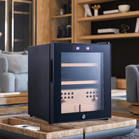 Humidor électrique de haute qualité pour cigares, petit modèle, 48L, avec thermostat réglable, mini réfrigérateur à cigares