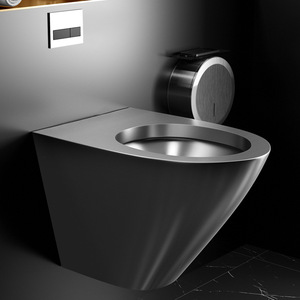 โถสุขภัณฑ์แบบแขวนผนัง Stark Heavy Duty SS304 พร้อมถังเก็บน้ำแบบซ่อน ระบบไซฟอน ชักโครกแบบคู่ 3/6 ลิตร ป้องกันการแข็งตัว รูปทรงวงรี ดีไซน์อเมริกัน รุ่น 5455 ทันสมัย - Product Image 2