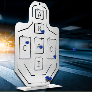 クロスボーダー・ニューランドパーク EP1905 IPSC射撃訓練用メタルターゲット リアルCSソフト弾射撃練習 自動返球 10cm - Product Image 3