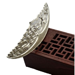 Pure Copper Color Preserving Hairpin 10 Cm Water Ripple Dragon Phoenix Pattern Wedding Hair <b>Crown</b> DIY Jewelry Accessory - Product Image 5