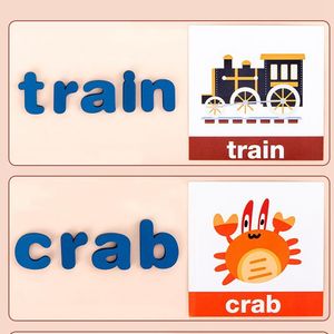 Tarjetas de memoria cognitivas del alfabeto para niños, juego de escritura de madera - Product Image 4