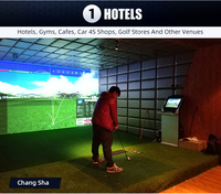 Simulateur de golf à écran basé sur l'induction infrarouge intérieure PGM MNQ001, résolution 1280x720