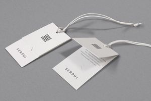 Customized eco-friendly waterproof PVC rope clothing hangtags & clothing/shoe/bag hangtags - Product Image 2
