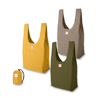 Sacs de courses pliables écologiques personnalisés, réutilisables, en tissu recyclé, capacité de 50 lb, lavables en machine, pour porte-gobelets de voiture