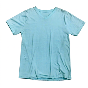 T-shirt en tricot polyester/coton pour homme grande taille, col rond, grammage moyen, respirant, imprimé pigmentaire, manches courtes, coupe ample - Product Image 1