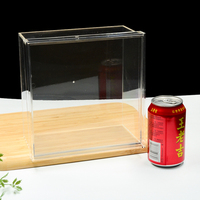 Grandes boîtes de rangement carrées en plastique transparent de qualité alimentaire, boîtes de présentation, vente en gros pour fabricants, impression et personnalisation sur mesure