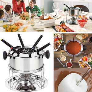 Marmite à <span class=keywords><strong>fondue</strong></span> multifonction en acier inoxydable épaissi pour fromage, chocolat et <span class=keywords><strong>fondue</strong></span> chinoise. Facile à nettoyer, détachable - Product Image 2